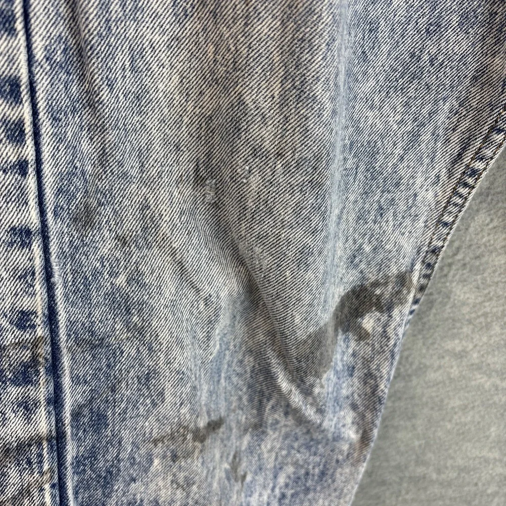 Vintage Acid Wash Levi's Jeans Mens 32x32 Baggy Straight Distressed Stained Read